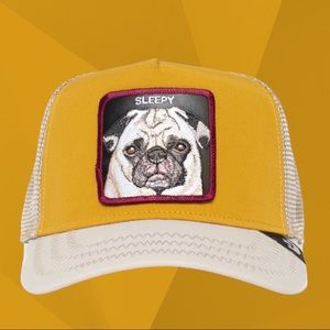 Goorin Bros Nap Life Pug Animal Farm Trucker Snapback Hat Cap Dog Capsule